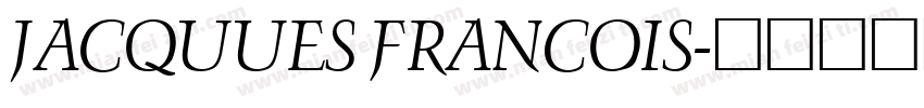 JACQUUES FRANCOIS字体转换